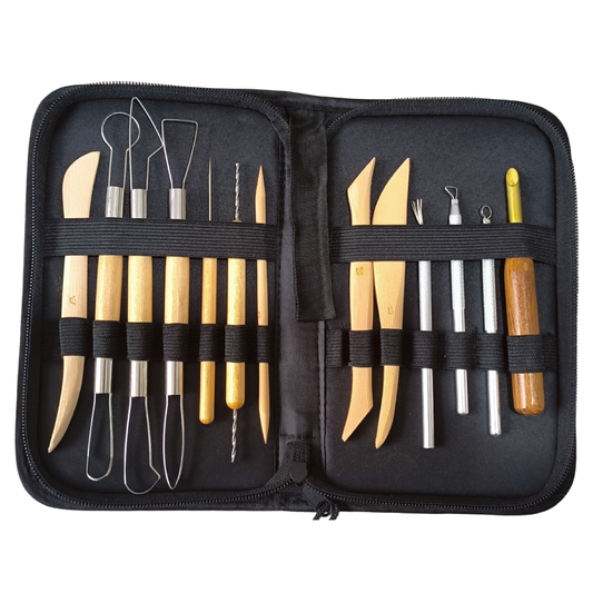 Pottery Tool Set 13pc in black case #3