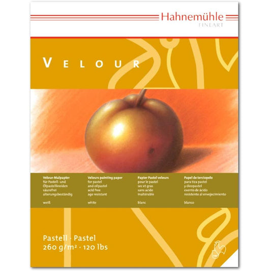 Hahnemuhle Pastel Velour Pad 10 sheets white 260gsm 30x40cm