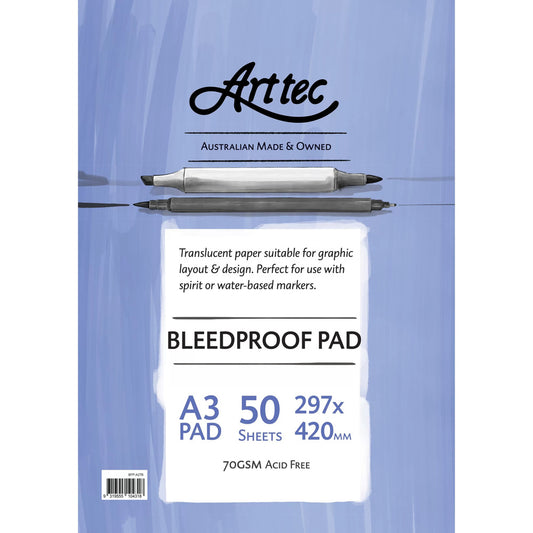Arrtec Bleedproof Pad 70gsm -  A4 & A3