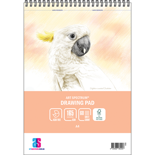 AS Drawing Spiral Bound Pad 165gsm A4