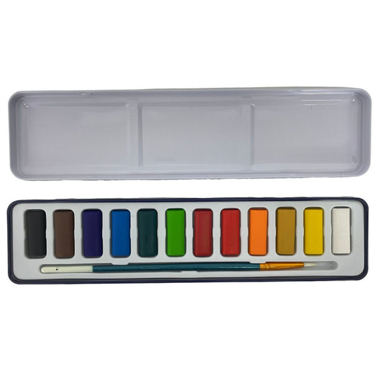 Art Spectrum Watercolour Set - 12 Pan Set + Brush