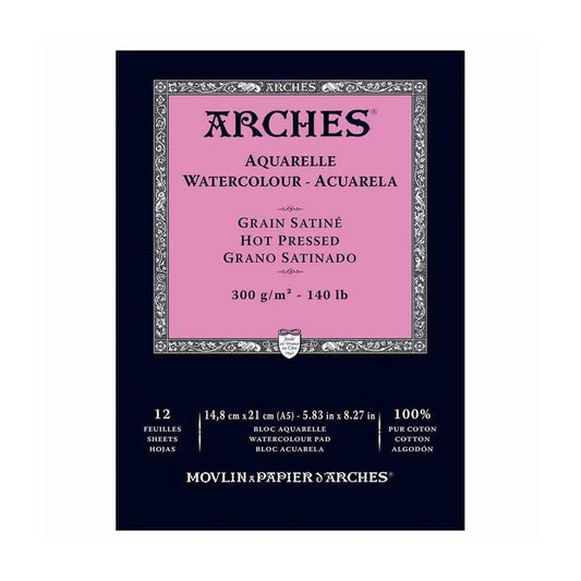 Arches Aquarelle Watercolour Pads - 300gsm - Various sizes