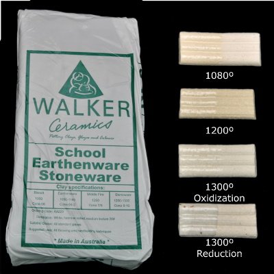 Walker School Earthenware / Stoneware Clay - 10kg Bag