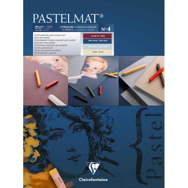 Clairefontaine Pastelmat Paper Pad 12 sheets