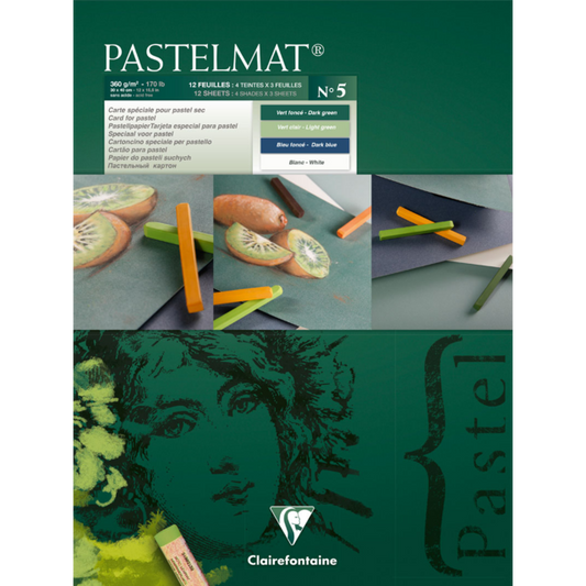 Clairefontaine Pastelmat Paper Pad 12 sheets 360gsm