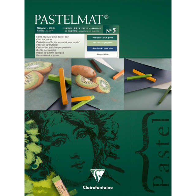 Clairefontaine Pastelmat Paper Pad 12 sheets