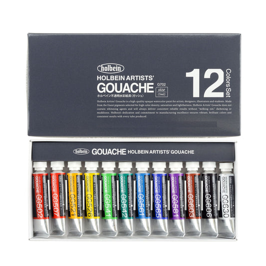 Holbein Designer Gouache 12 x 5ml Set