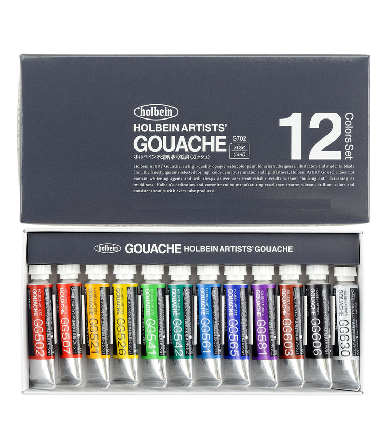 Holbein Designer Gouache 12 x 5ml Set