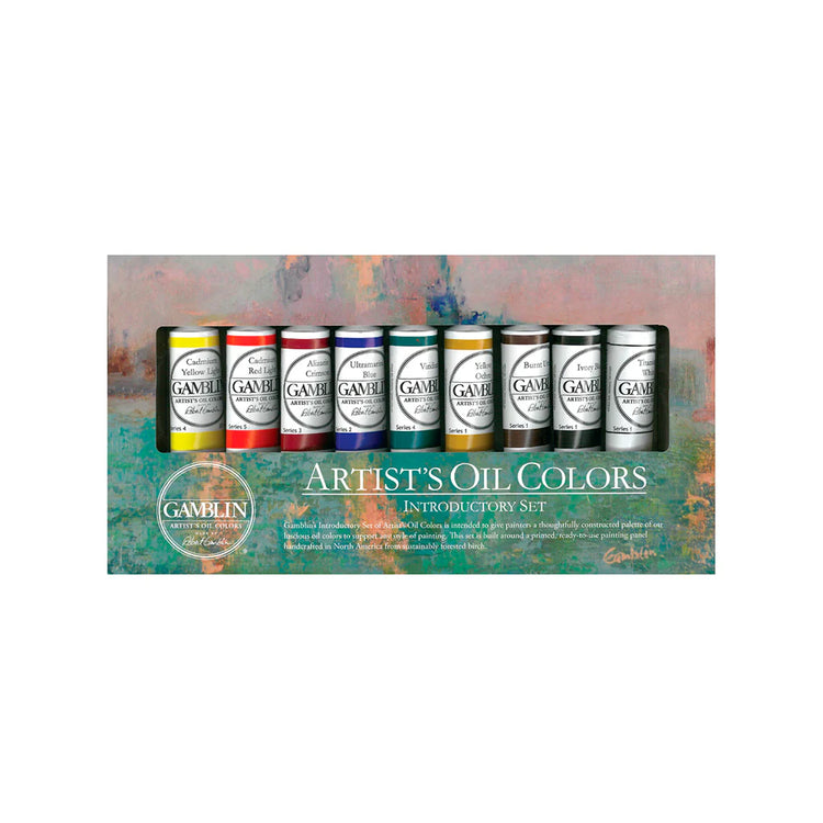 Gamblin Oil Colours Introductory Set - 9 tubes