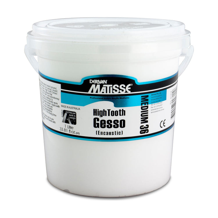 Matisse High Tooth Gesso Primer White M36 - 250ml / 1ltr