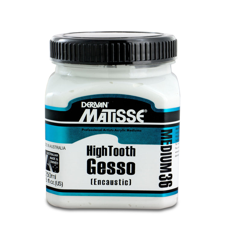 Matisse High Tooth Gesso Primer White M36 - 250ml / 1ltr