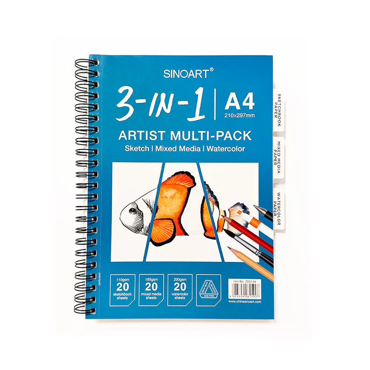 SinoArt 3-in-1 Art Journal