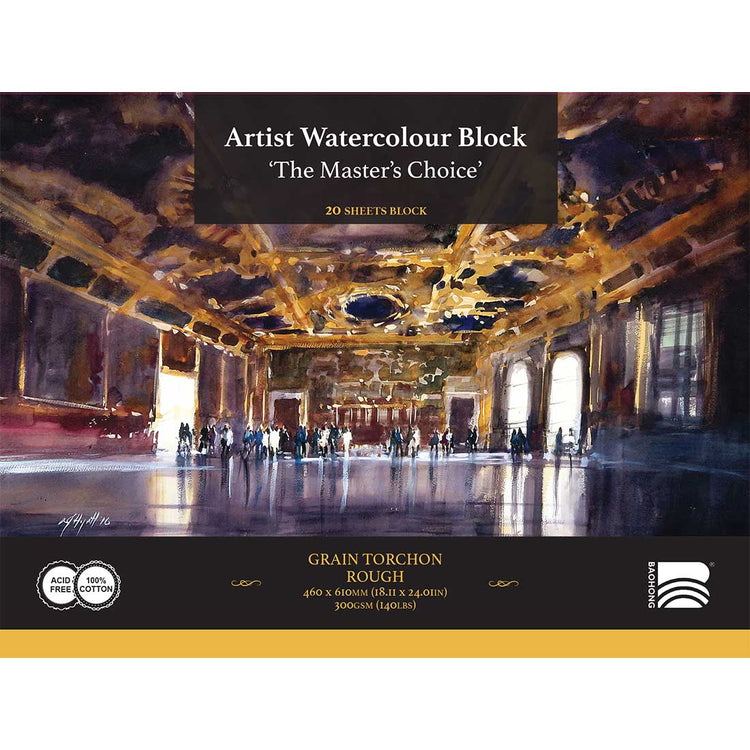Baohong Watercolour Blocks - 460 x 610mm - Smooth / Medium / Rough