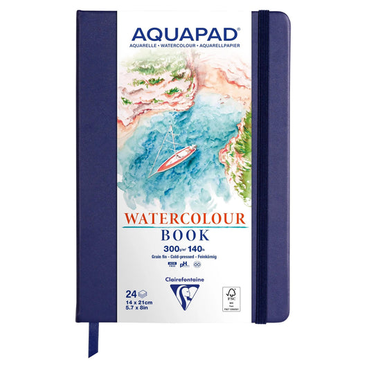 Clairefontaine Aquapad Portrait Watercolour 14 x 21cm Travel Book