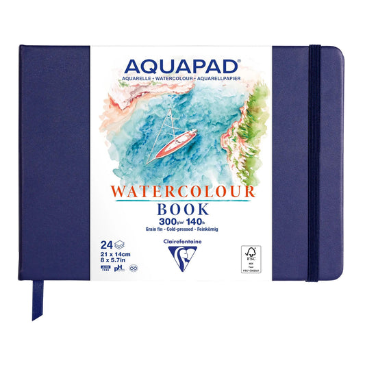 Clairefontaine Aquapad Landscape 21 x 14cm Watercolour Travel Book