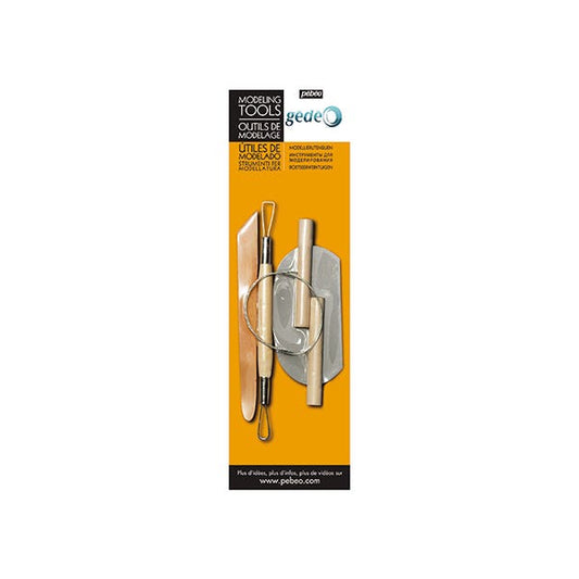 Pebeo Gedeo Modelling Tools Set 4 Assorted