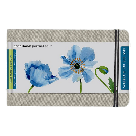 Travelogue Linen Covered Watercolour Journal - 300gsm