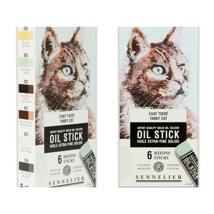 Sennelier Set of 6 Mini Artist Oil Sticks