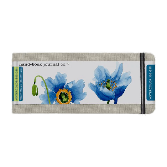 Travelogue Linen Covered Watercolour Journal - 300gsm