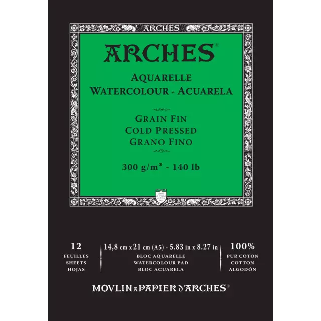 Arches Aquarelle Watercolour Pads - 300gsm - Various sizes