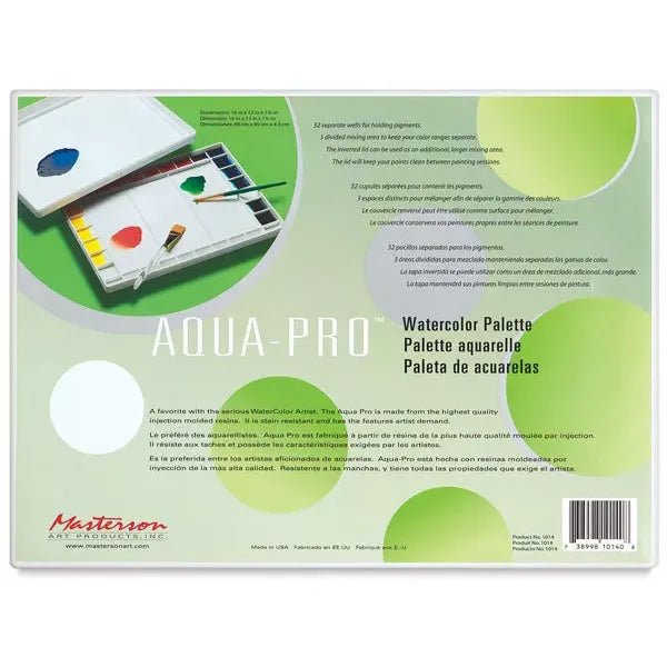 Aqua Pro Watercolour Palette Masterson