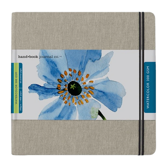 Travelogue Linen Covered Watercolour Journal - 300gsm