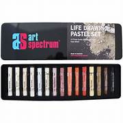 Art Spectrum Artists Soft Round Pastels - Tins of 15