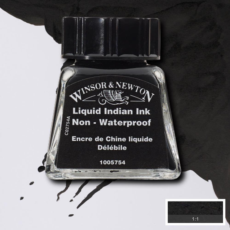 Indian Ink Winsor & Newton Non-Waterproof - 14ml