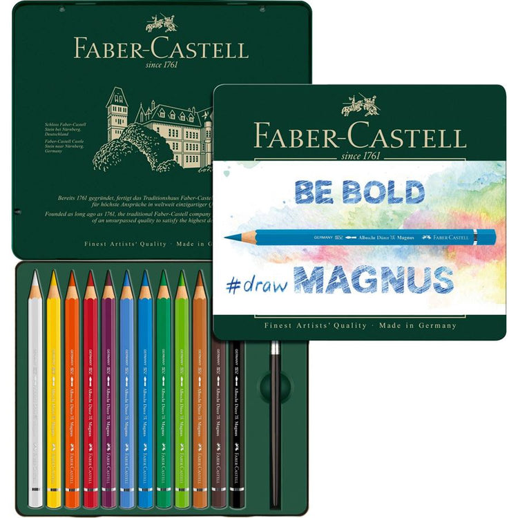 Faber-Castell Albrecht Durer Magus Watercolour Pencils, Tin Box of 12