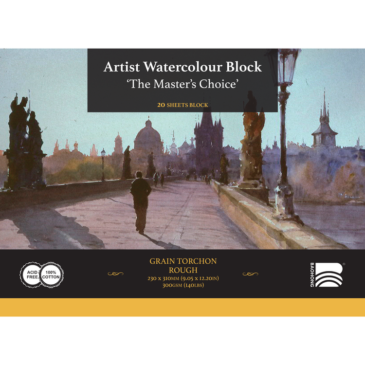 Baohong Watercolour Block - 230 x 310mm - Smooth / Medium / Rough