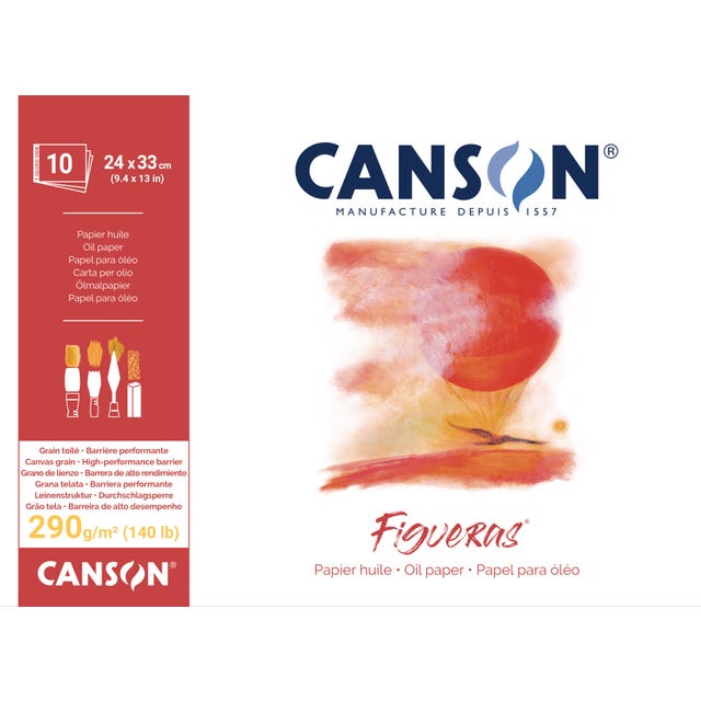 Canson Figueras Canvas Paper Pad - 10 sheets