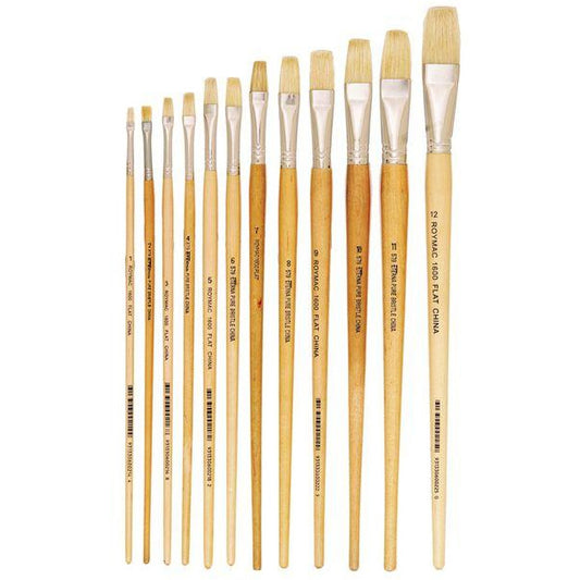 Connoisseur Flat Wide Hake Paint Brush. 1 by 1/2 Inches. Apply