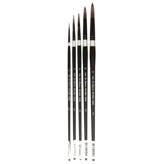 Art Basics 170-R Sable Round Brushes