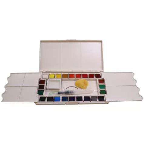 Art Spectrum Watercolour Set - 24 Pan Set with Aqua Brush