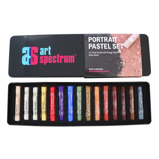 Art Spectrum Artists Soft Round Pastels - Tins of 15