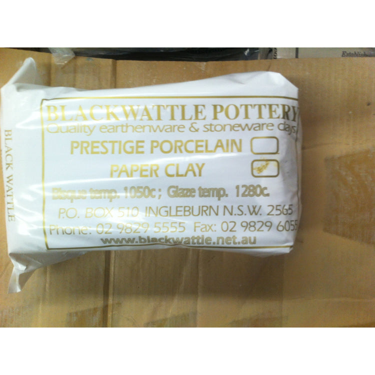 Blackwattle Prestige Porcelain Paper Clay  - 10kg Bag
