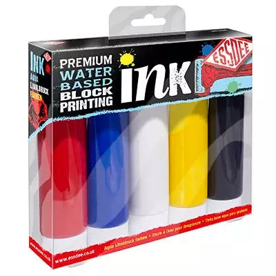 Essdee Premium Printmaking Ink - Primary Colours 5pk