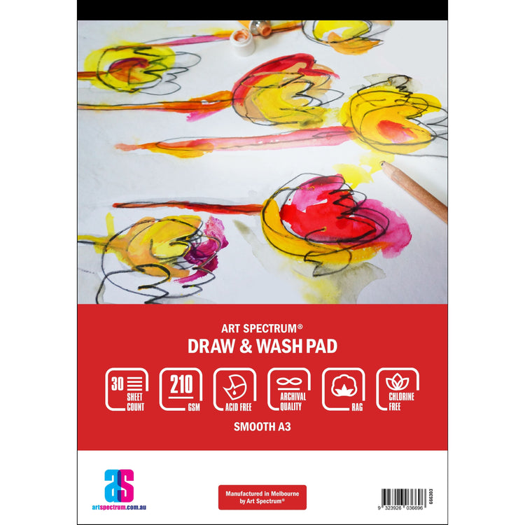 Art Spectrum Draw & Wash Pad 210gsm - Smooth