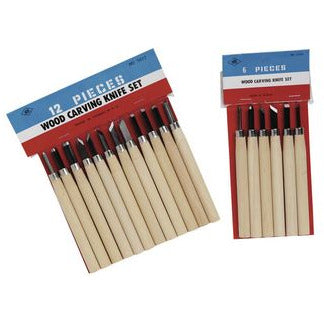 Wood Carving Tool Sets 6 and 12 Pcs