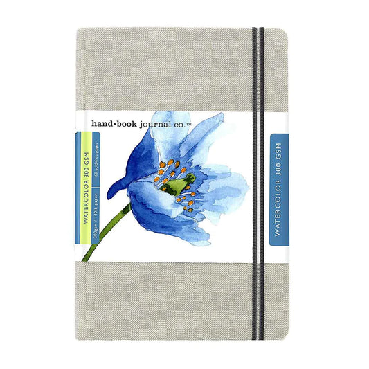 Travelogue Linen Covered Watercolour Journal - 300gsm