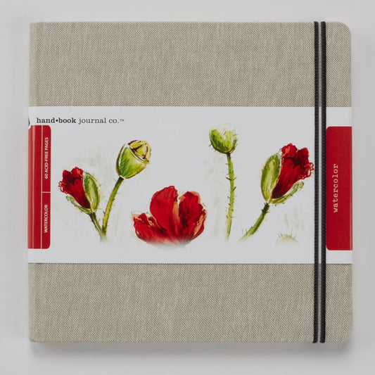 Travelogue Linen Covered Watercolour Journal - 200gsm