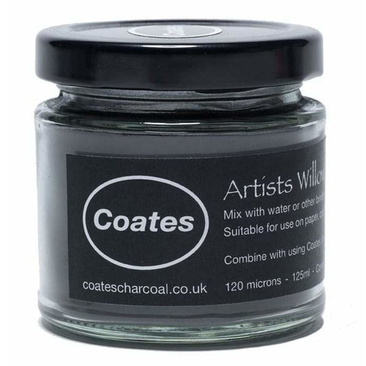 Coates Artist Willow Charcoal Powder - Jar - 125 & 500ml