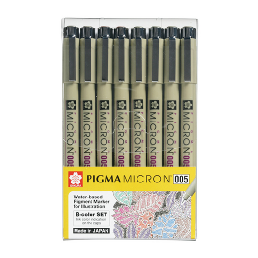 Sakura Pigma Micron Archival 8 Colour Pen Set