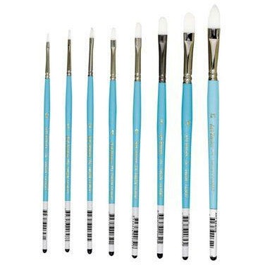 Art Basics 114 Taklon Filbert Brushes