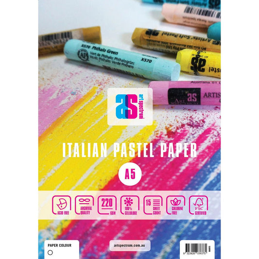 Art Spectrum Italian Pastel Paper Pad 220gsm - White