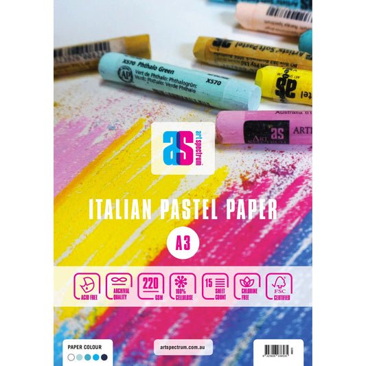 Art Spectrum Italian Pastel Paper Pad 220gsm - Assorted Blues