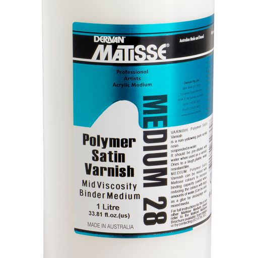 Matisse Polymer Varnish Satin M28 - 250ml / 1 litre
