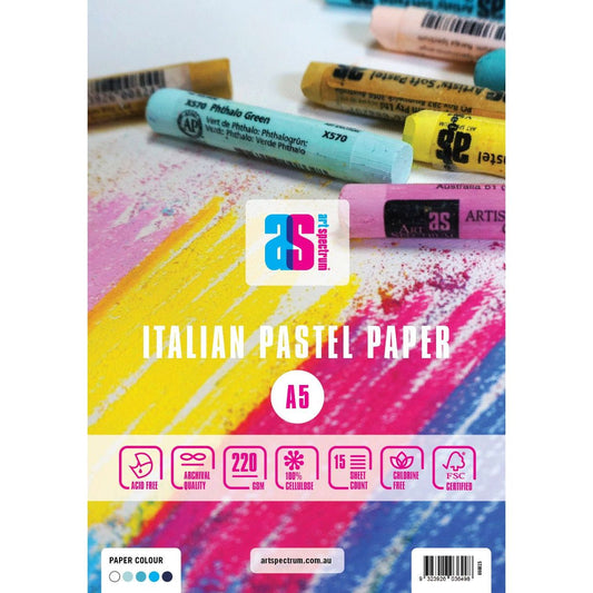 Art Spectrum Italian Pastel Paper Pad 220gsm - Assorted Blues