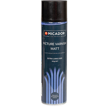 Micador Picture Spray Varnish Matt  - In store pick up only