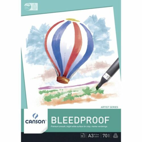 Canson Bleedproof Pad 70gsm -  A4 & A3